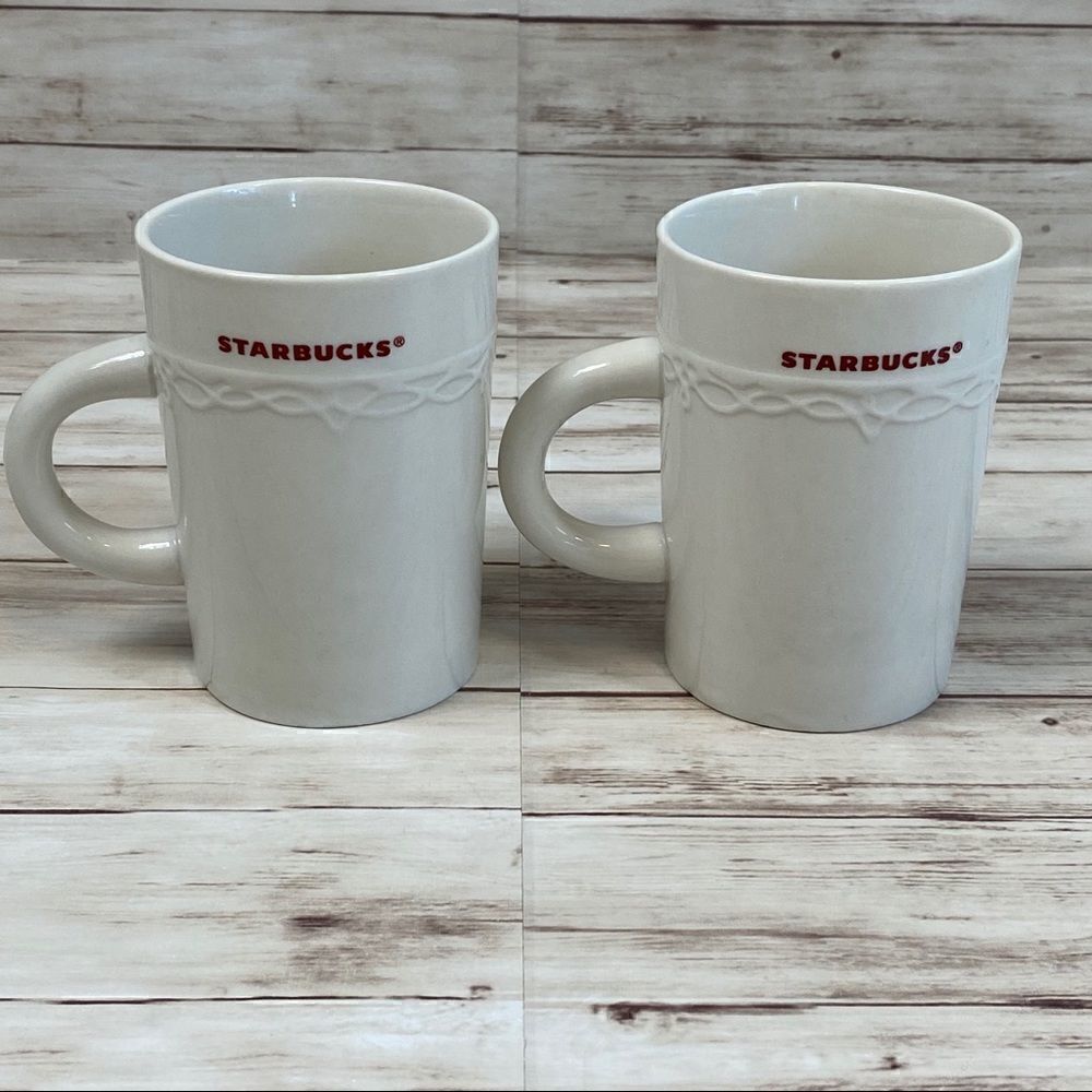 Starbucks Lot of 2 2010 Ceramic Coffee Mug